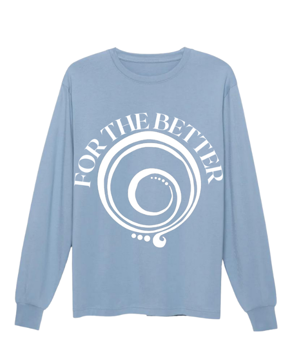 GRATITUDE LONG SLEEVE CLOUDY BLUE