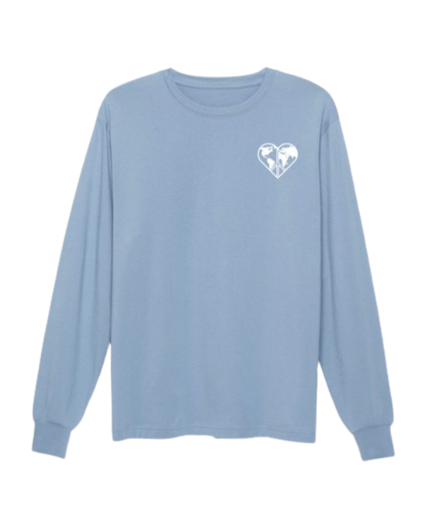 GRATITUDE LONG SLEEVE CLOUDY BLUE