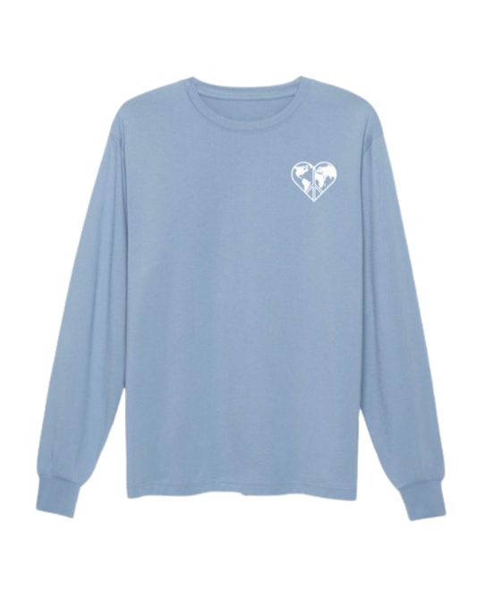 GRATITUDE LONG SLEEVE CLOUDY BLUE